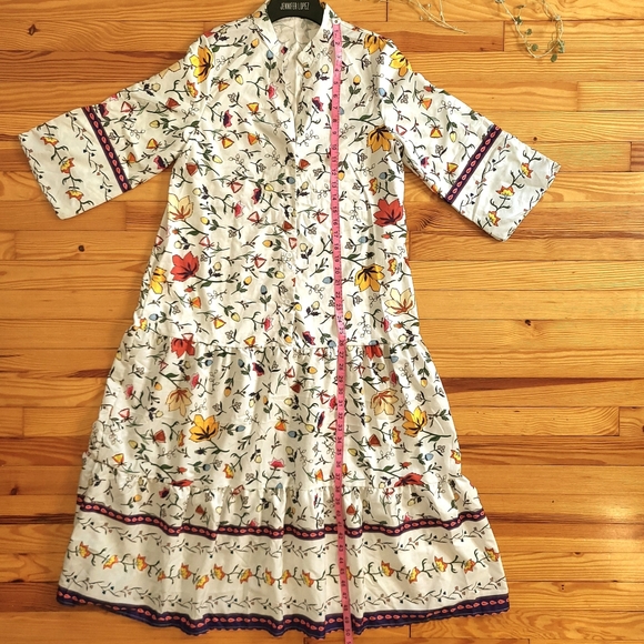 To My Lovers Maxi Dress Tiered Button Liberty Floral and Paisley - size medium - Picture 14 of 14